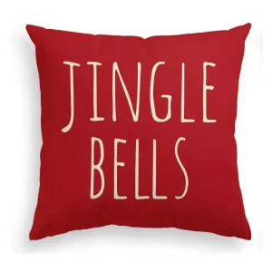 Housse de coussin Jingle Bells Christmas red