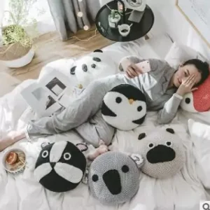 Coussin panda et compagnie