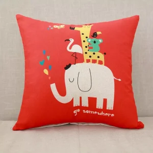 Housse de coussin collection dessin mignon