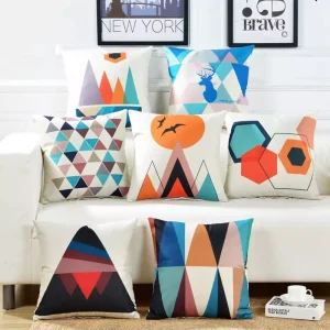 Housse de coussin collection couleur scandinave moderne