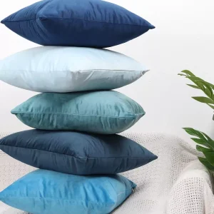 Housse de coussin en velours de toutes les couleurs