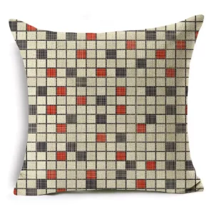 housse de coussin lettre Graffiti mosaïque et fresque d’école