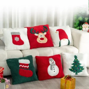 Housse de coussin décor de Noël