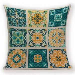 housse de coussin 45×45 géométrique