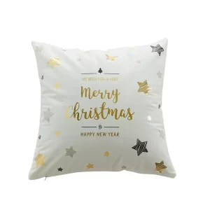 Housse de coussin noël merry christmas