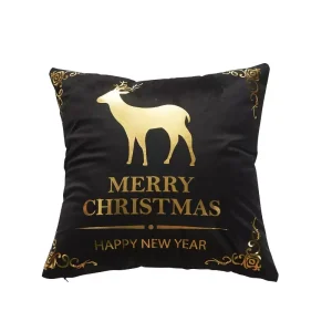Housses de coussin noir Christmas Love