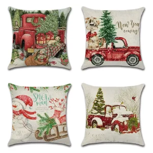 Housses de coussin la magie de Noël à la maison