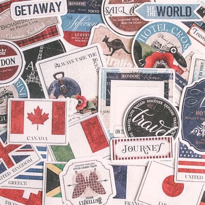 Autocollants Valise Voyage (Pack de 90) – Image 4