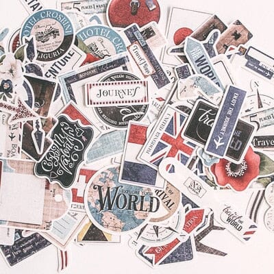 Autocollants Valise Voyage (Pack de 90) – Image 3