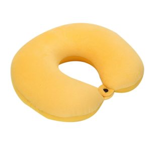 Coussin de Voyage Microbilles Confort Jaune