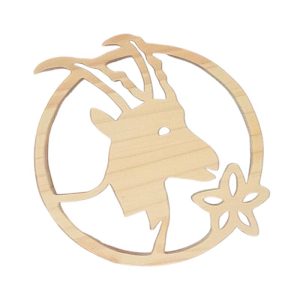 Découvrez le Bouc en Bois Chantourné Attentionné – Élégance Artistique