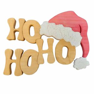 Salutation de Noel avec le père Noel