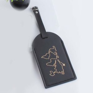 Étiquette Bagage Carte du Monde Minimaliste