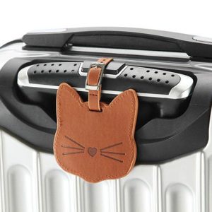 Étiquette Bagage Chat Mignon