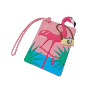 Étiquette Bagage Flamingo Globe-Trotter