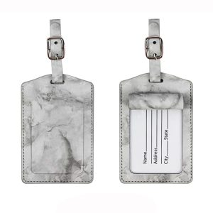 Étiquette Bagage Marbre