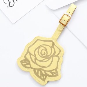 Étiquette Bagage Femme Rose