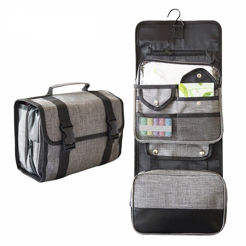 Grande Trousse de Toilette Homme À Suspendre & Dépliante – Image 9