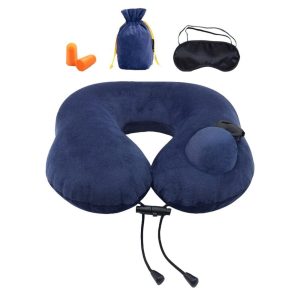 Kit de Voyage Avion Coussin et Masque Confort