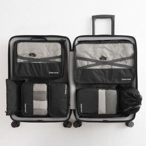 Organisateurs de Valise Dream Travel (Set de 7, Noir)