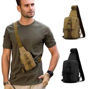 Petit Sac de Poitrine Militaire Homme