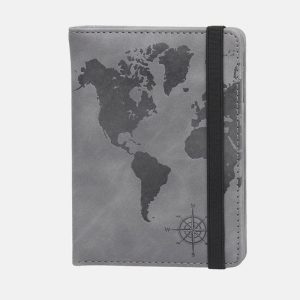 Portefeuille de Voyage Carte du Monde (Anti-RFID)