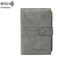 Portefeuille de Voyage Femme Pochette Passeport (Anti-RFID)