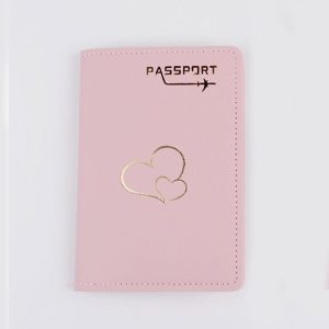 Protège-Passeport Couple Cœurs