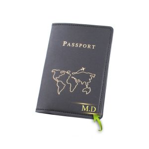 Protège-Passeport Personnalisé Carte Du Monde Minimaliste