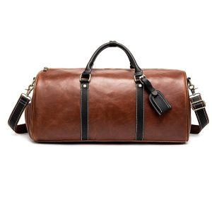 Sac de Voyage avec Range Chaussures Vintage à Bandoulière