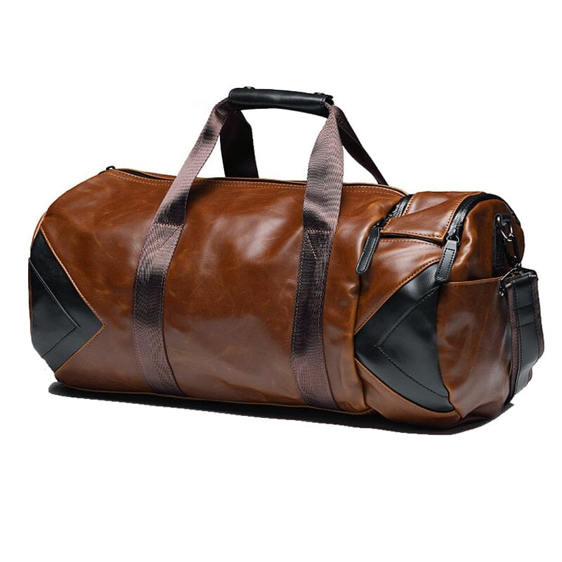 Sac Week-End Vintage Duffle Bag Marron