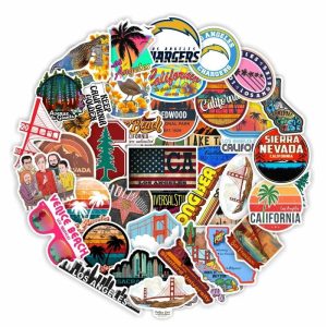 Stickers USA California (Pack de 50)
