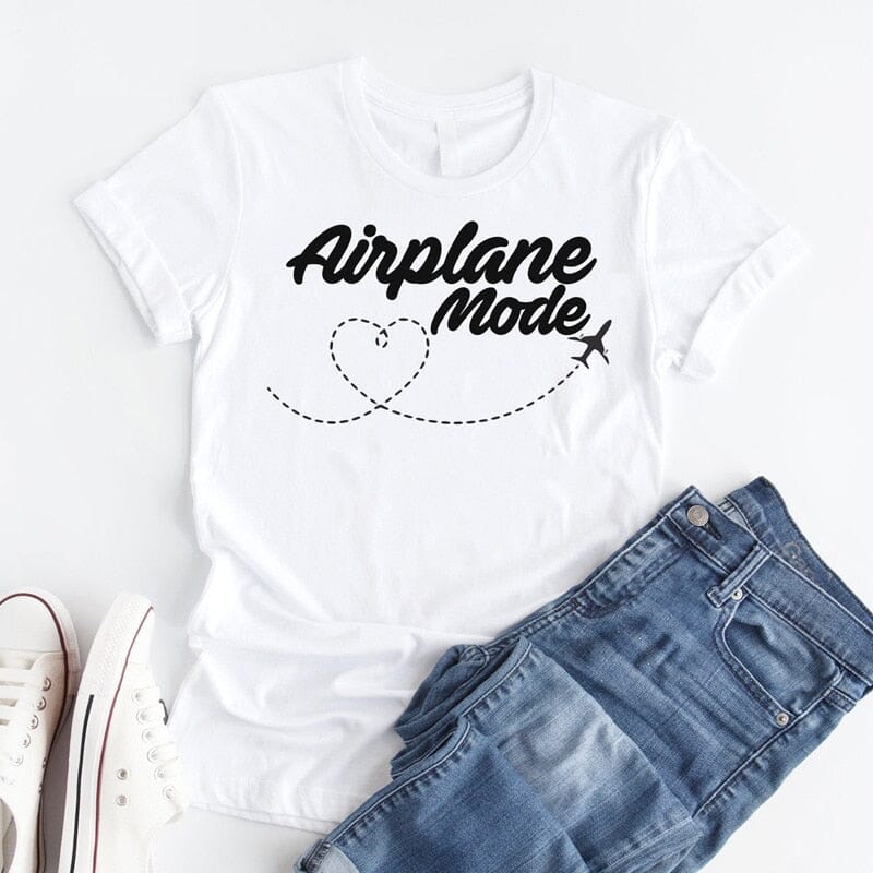 T-Shirt Voyage Avion Femme Airplane Mode – Image 8