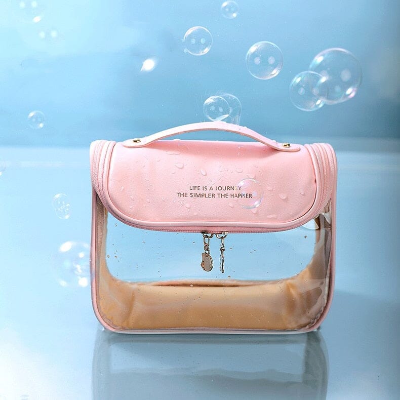 Trousse de Toilette à Suspendre Femme Tendance & Transparente