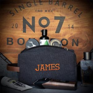 Trousse de Toilette Homme Personnalisable Vintage (Prénom)