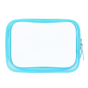 Trousse de Toilette Transparente Bleue